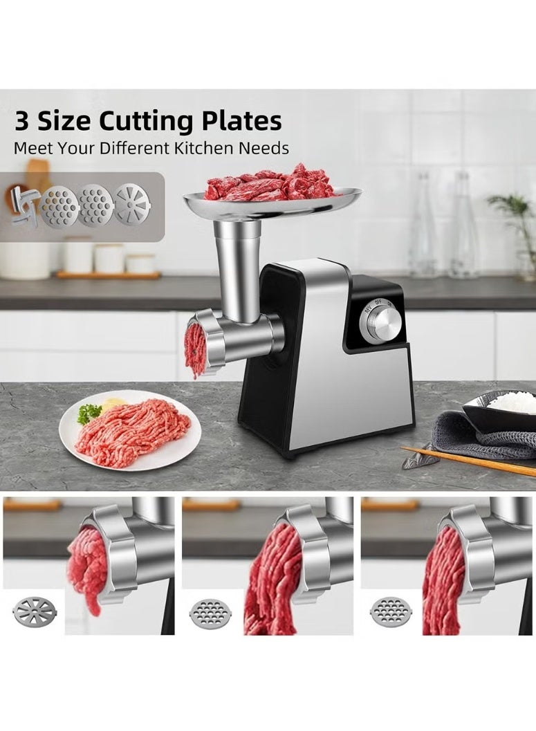 ET-LIFE Meat Mincer/Grinder/Kibbeh Maker, 2800W, MG-S6, Black, Stainless steel blade - Image 3